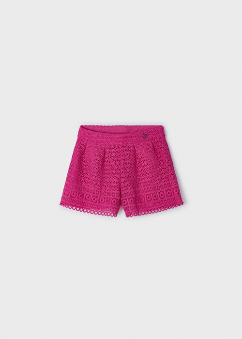 detail Dívčí šortky guipure MAYORAL