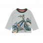 náhled Chlapecké pruhováné tričko s dlouhým rukávem a obrázkem motorky BOBOLI
