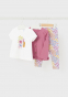 náhled Dětská dívčí souprava - tričko, leginy a svetr MAYORAL