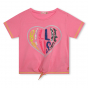 náhled Dívčí tričko - logo Billieblush a srdce jsou vyrobeny z vícebarevných flitrů BILLIEBLUSH