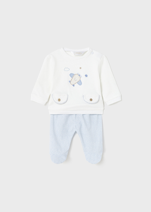 detail Novorozenecký chlapecký set - klahoty a tričko MAYORAL