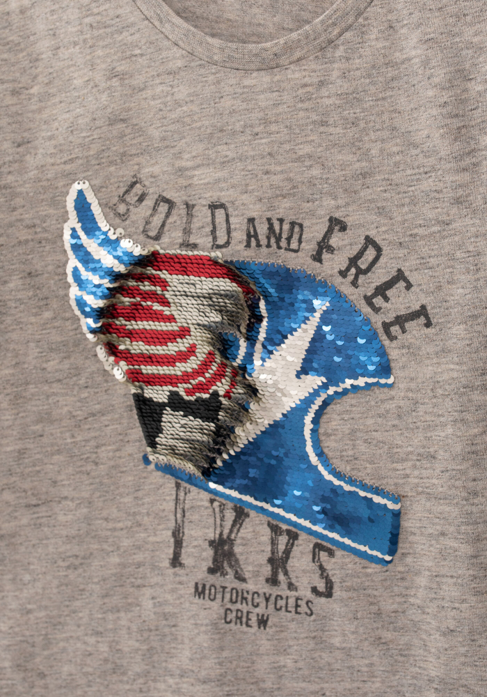 detail Chlapecké tričko s oboustrannými flitry IKKS