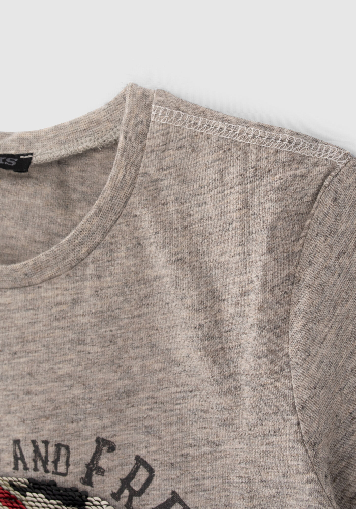 detail Chlapecké tričko s oboustrannými flitry IKKS