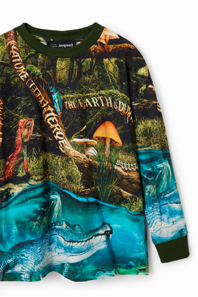 detail Chlapecké tričko s dlouhým rukávem DESIGUAL