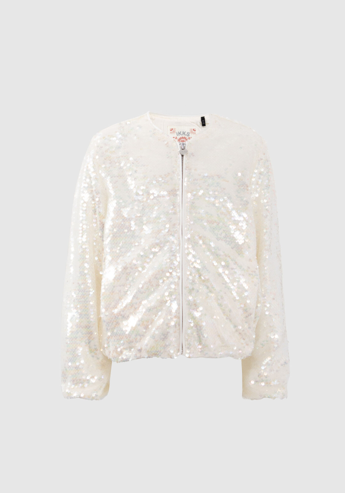 detail Dívčí bomber jacket s flitry IKKS