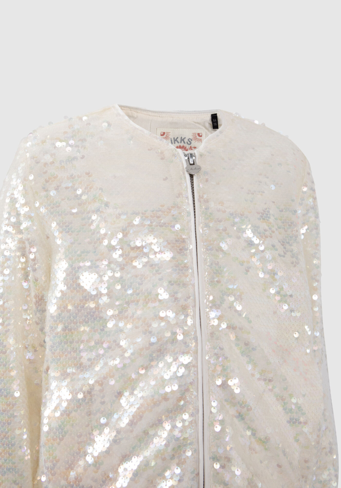 detail Dívčí bomber jacket s flitry IKKS