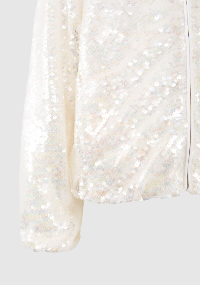 detail Dívčí bomber jacket s flitry IKKS