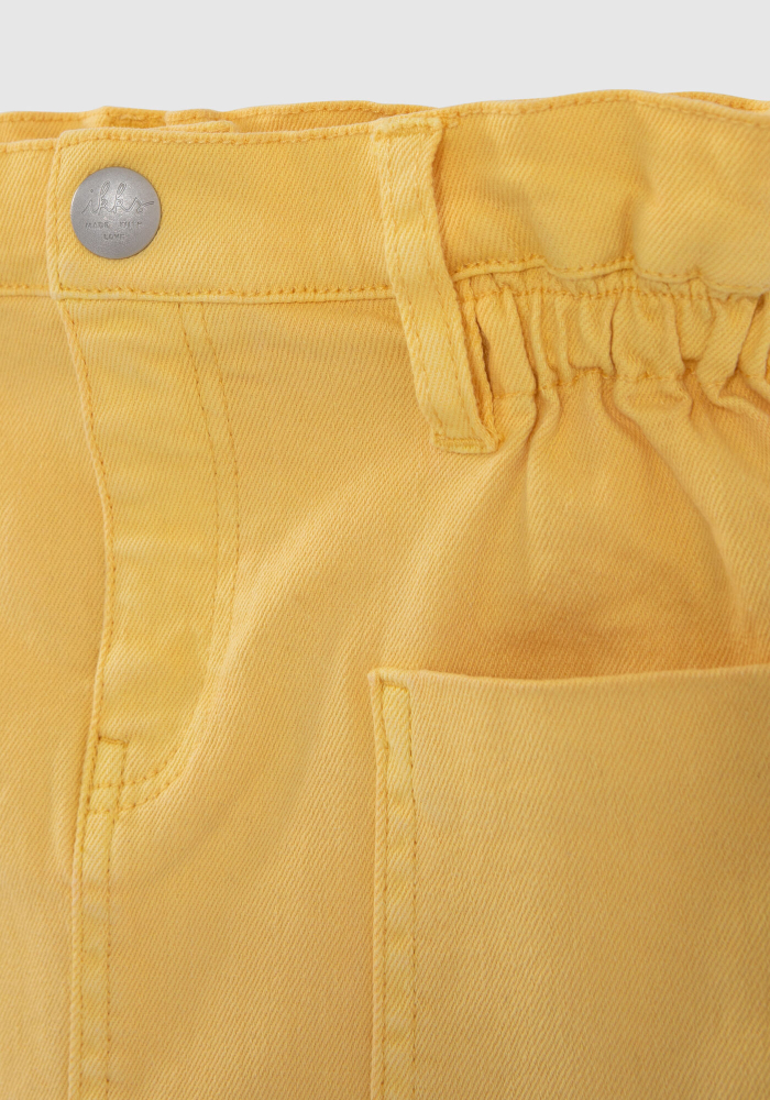 detail Barevná dívčí denim sukně s šátečkem IKKS