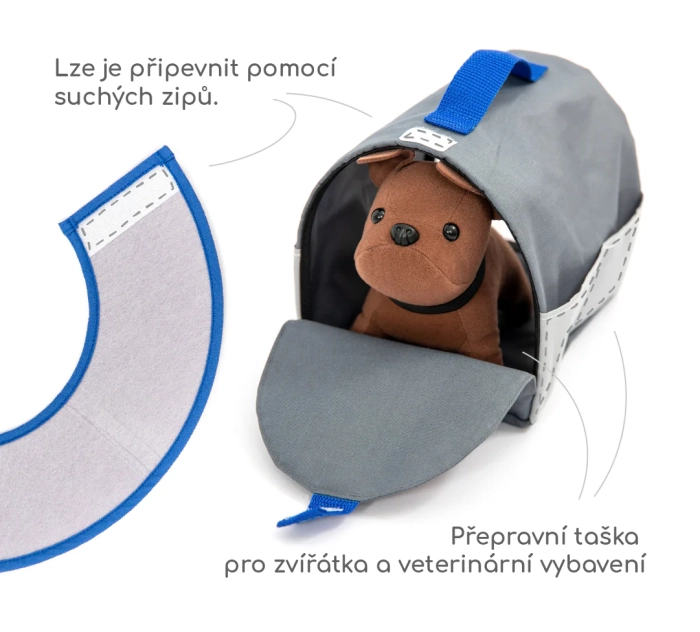 detail Dřevěná veterinálrní sada pro děti modrá UMU