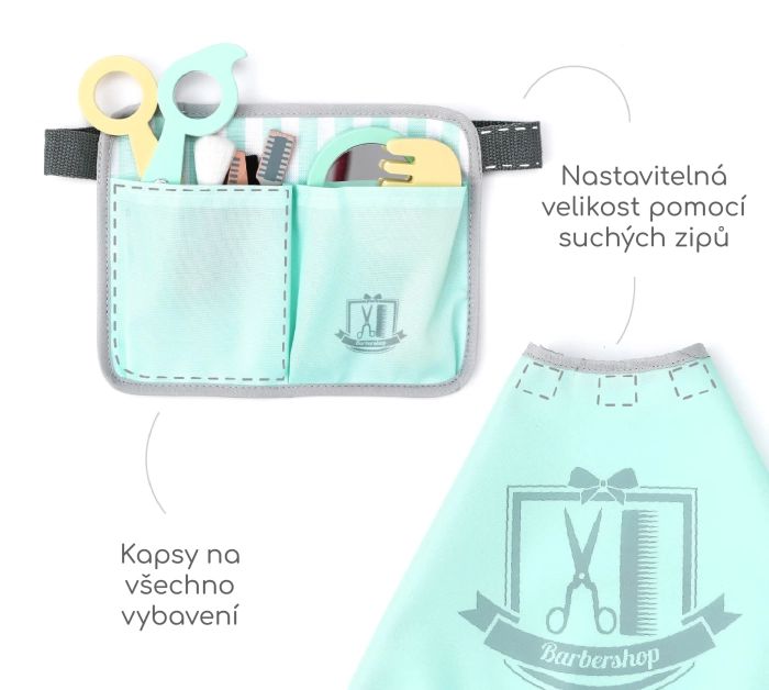 detail Dětská kadeřnická sada dřevěná UMU