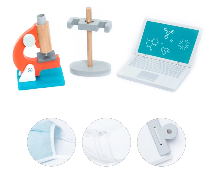 detail Dřevěná laboratorní sada pro děti UMU