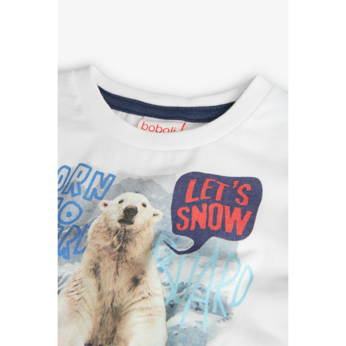 detail Chlapecké tričko s medvědem BOBOLI