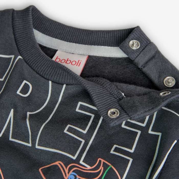 detail Chlapecká mikina s potiskem BOBOLI