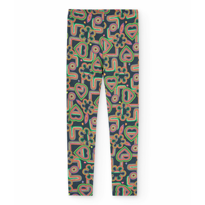 detail Dívčí barevné legíny BOBOLI