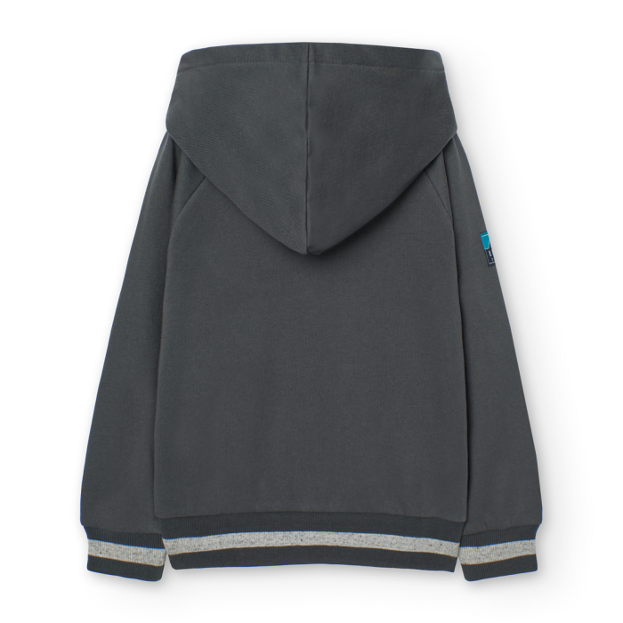 detail Chlapecké mikina na zip s kapucí BOBOLI