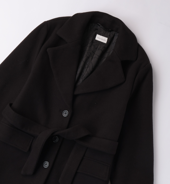 detail Dívčí kabát černý SARABANDA