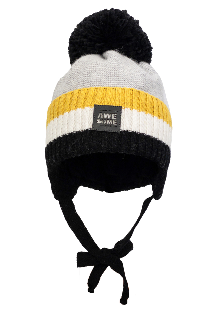 detail Chlapecká čepice s bambulí JAMIKS