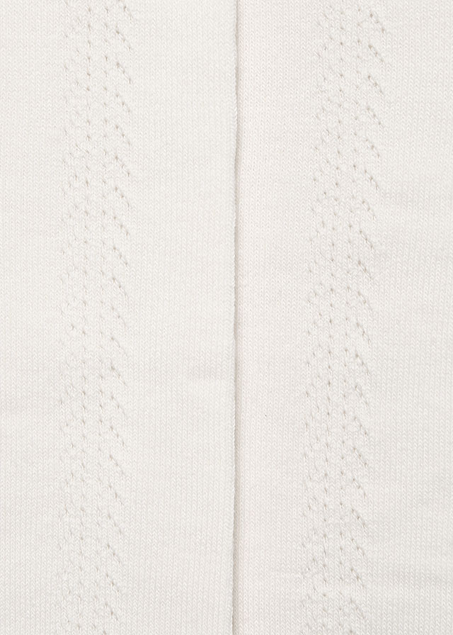 detail Bílé dívčí punčocháče ABEL & LULA