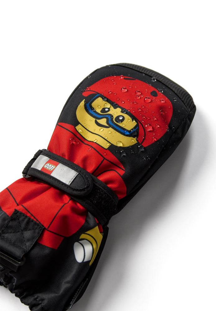 detail LEGO® dětské palčáky – nepromokavé zimní rukavice s reflexními prvky LEGO