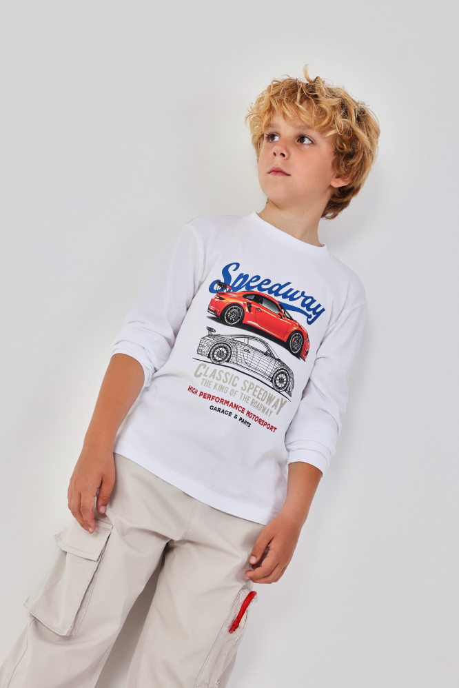 detail Chlapecké tričko s potápěčským motivem BOBOLI