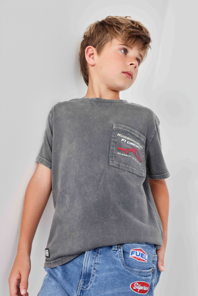 detail Chlapecké tričko s mořskými živočichy BOBOLI