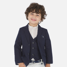 Chlapecké sako z příměsí lnu MAYORAL