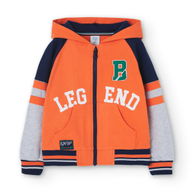 Chlapecká mikina s kapucí a zipem BOBOLI