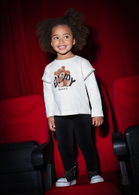 Dívčí sametové legíny – černé, pohodlné a měkké MAYORAL