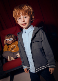 Chlapecká mikinová bunda se zipem a kapucí MAYORAL