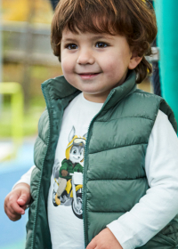 Dětské chlapecké tričko s dlouhým rukávem a potiskem zviřatka na motorce MAYORAL