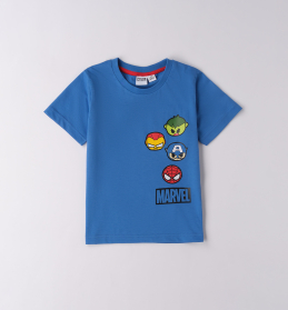 Chlapecké tričko Spider-Man a Marvel postavičky – modré IDO