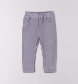 Dívčí fialové sametové legíny IDO