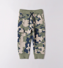 Chlapecké maskáčové tepláky s kapsami na bocích SARABANDA