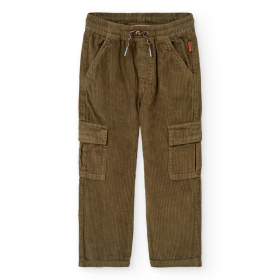 Chlapecké manšestrové kalhoty s kapsami a hřejivým efektem BOBOLI