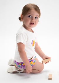 Dětský dívčí letní set triček a kraťasů s květinami MAYORAL