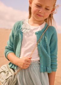 Dívčí pletený svetr s knoflíky MAYORAL