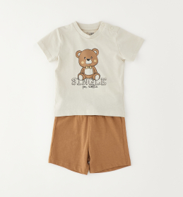 Chlapecký kojenecký letní set s medvídkem IDO