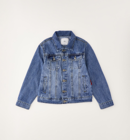 Chlapecká džínová bunda klasická modrá IDO