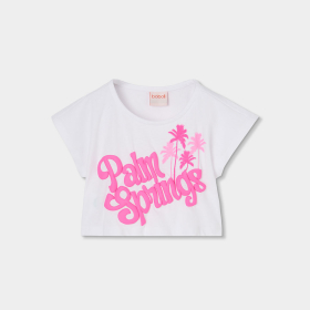 Dívčí crop top nápis Palm Springs BOBOLI