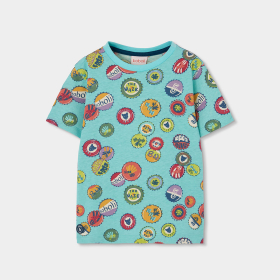 Chlapecké tričko s barevnými odznaky BOBOLI