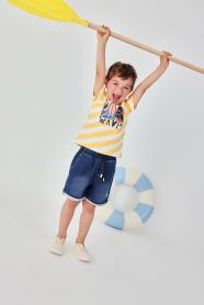 Ways chlapecké šortky denim modré BOBOLI