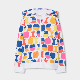 Dívčí mikina s ovocným potiskem a kapucí BOBOLI