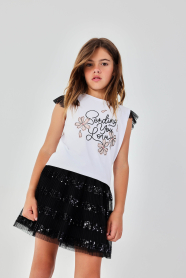 Dívčí sukně s flitry BOBOLI