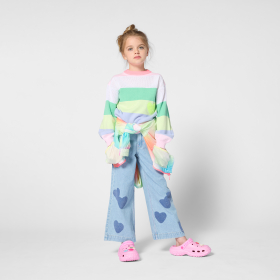 Dívčí větrovka , duhová bunda, s kapucí, ombre, neon, mesh BILLIEBLUSH