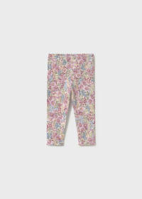 Dívčí legíny s barevným celoplošným květinovým vzorem MAYORAL