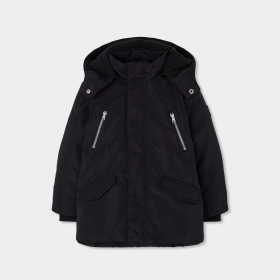 Chlapecká černá parka BOBOLI