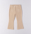 detail Dívčí béžové manšestrové kalhoty se srdíčky SARABANDA