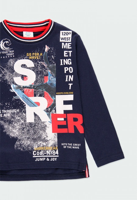 detail Chlapecké triko s dlouhým rukávem BOBOLI