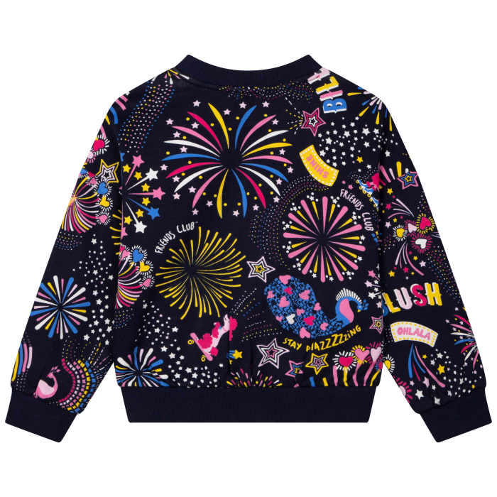 detail Dívčí mikina s různobarevným potiskem BILLIEBLUSH