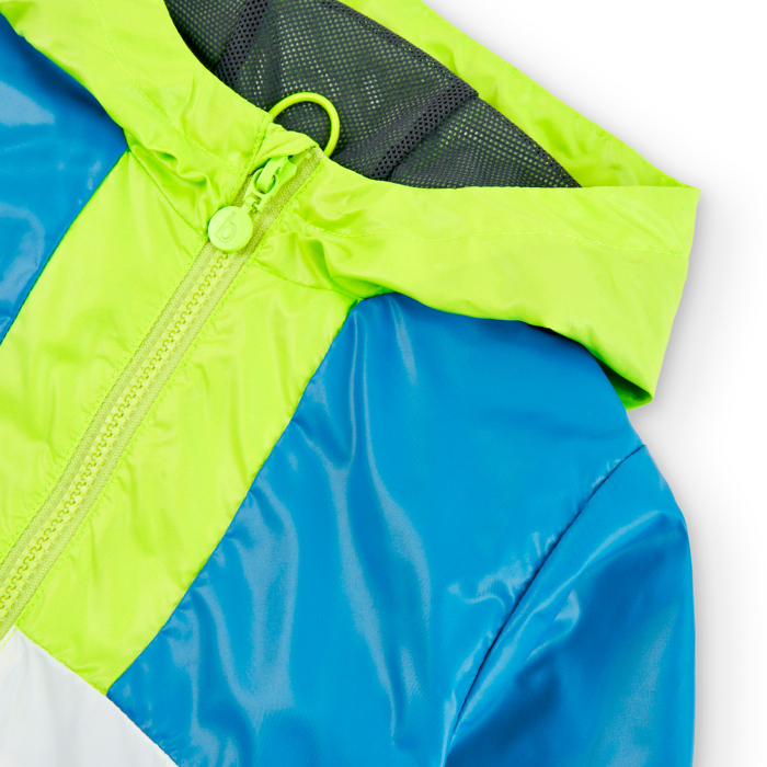 detail Chlapecká rozepínací větrovka s kapucí BOBOLI